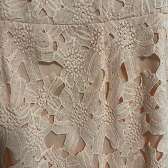 Light pink, floral, over the knee length dress - Picture 2 of 3